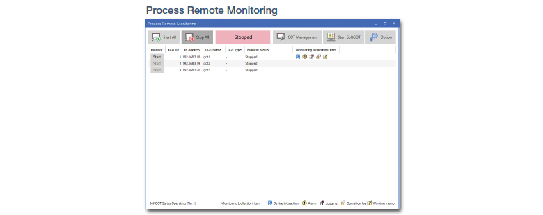 Starting up Process Remote Monitoring setting tool