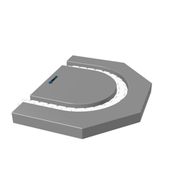 PS800 - Curve 180 CCW - Radius 225mm